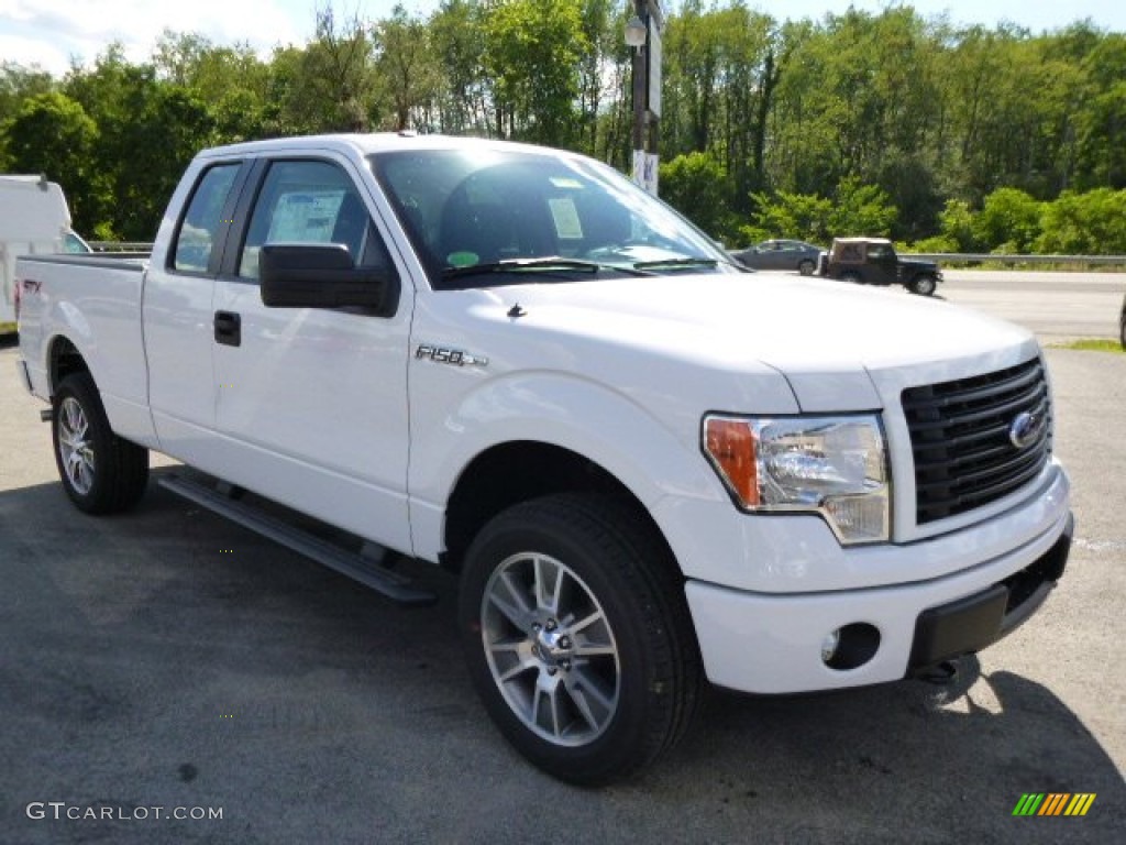 2014 F150 STX SuperCab 4x4 - Oxford White / Steel Grey photo #2