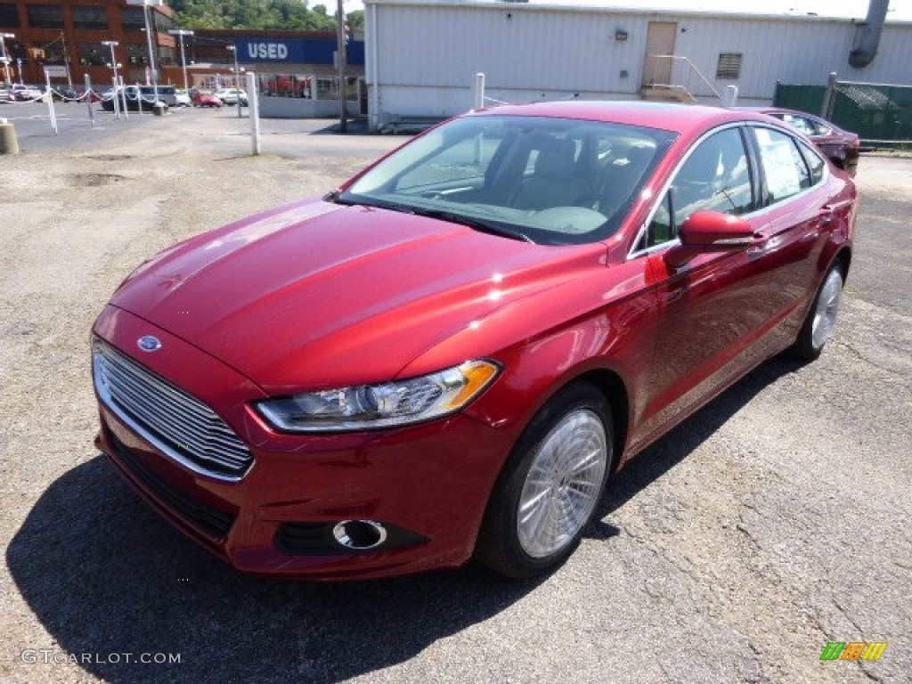Ruby Red Metallic 2015 Ford Fusion SE Exterior Photo #96338327