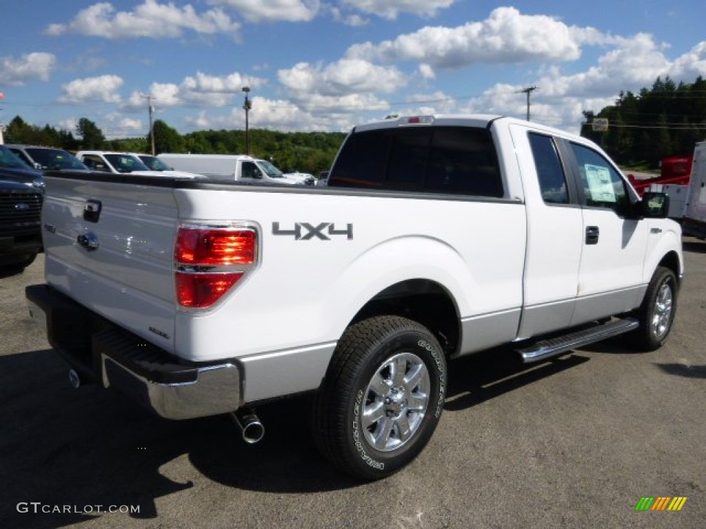 2014 F150 XLT SuperCab 4x4 - Oxford White / Steel Grey photo #8