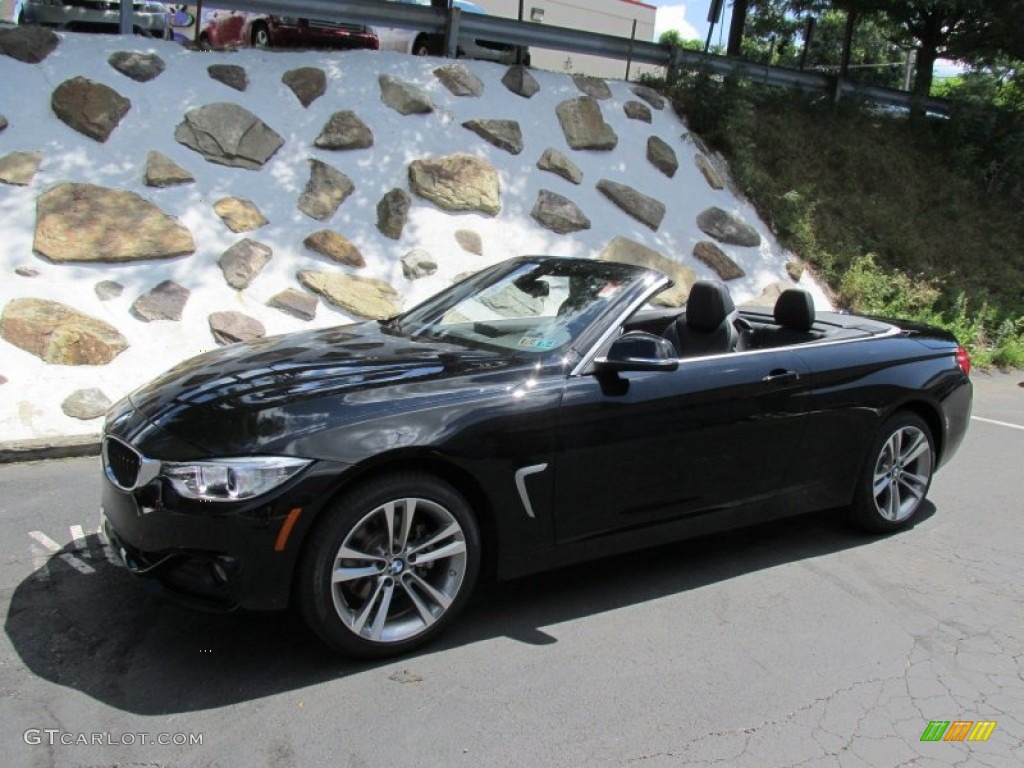 Jet Black 2015 BMW 4 Series 428i xDrive Convertible Exterior Photo #96339056