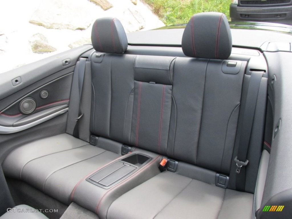 Black Interior 2015 BMW 4 Series 428i xDrive Convertible Photo #96339353