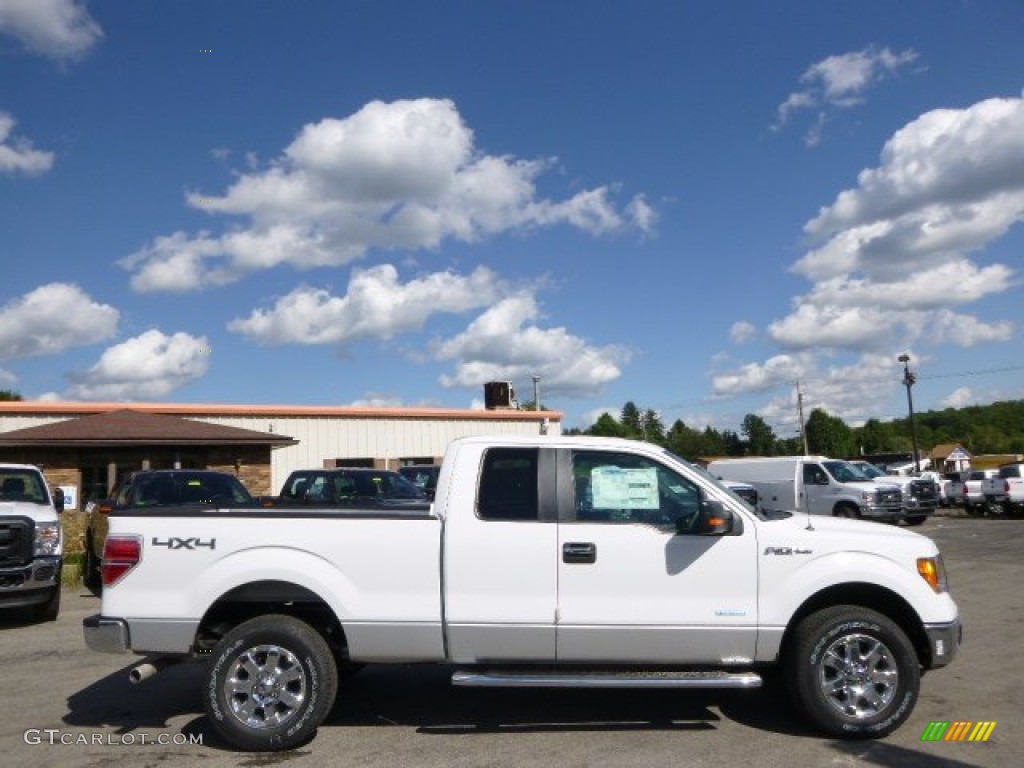 2014 F150 XLT SuperCab 4x4 - Oxford White / Steel Grey photo #1
