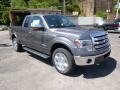 2014 Sterling Grey Ford F150 Lariat SuperCab 4x4  photo #2