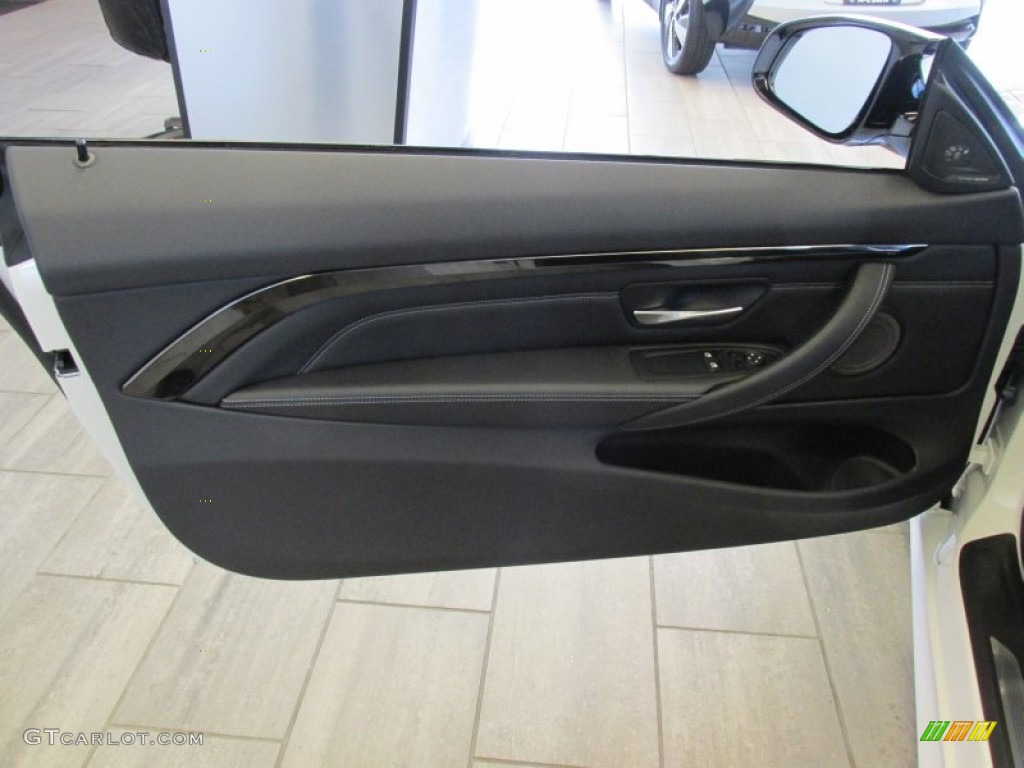 2015 BMW M4 Coupe Black Door Panel Photo #96340829