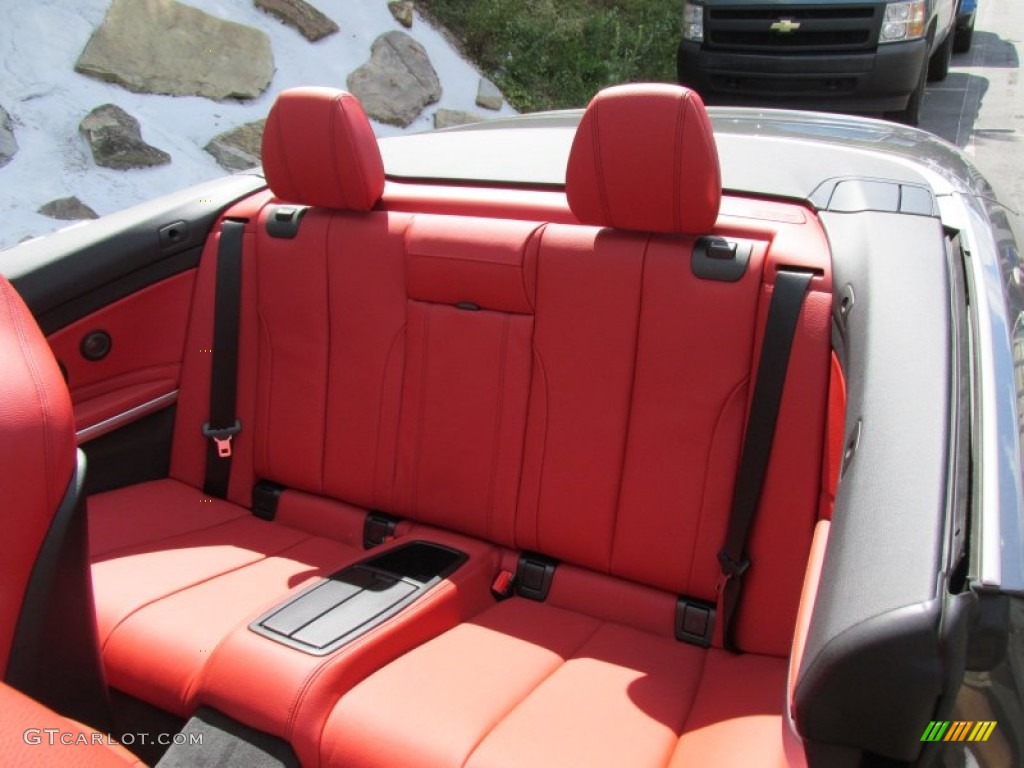 Coral Red/Black Highlight Interior 2015 BMW 4 Series 428i xDrive Convertible Photo #96341495