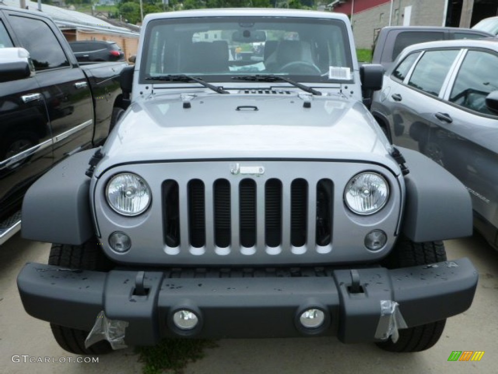 Billet Silver Metallic 2015 Jeep Wrangler Sport S 4x4 Exterior Photo #96342104