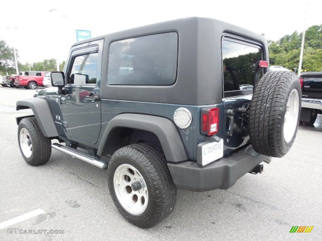 2007 Wrangler X 4x4 - Steel Blue Metallic / Dark Khaki/Medium Khaki photo #3