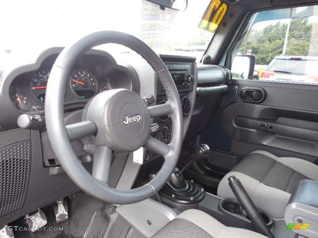 2007 Wrangler X 4x4 - Steel Blue Metallic / Dark Khaki/Medium Khaki photo #6