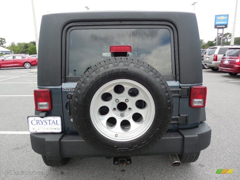 2007 Wrangler X 4x4 - Steel Blue Metallic / Dark Khaki/Medium Khaki photo #7
