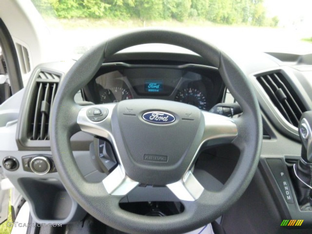 2015 Ford Transit Van 250 MR Long Pewter Steering Wheel Photo #96342869