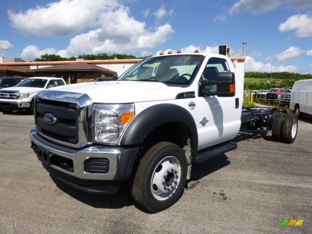 Oxford White 2015 Ford F450 Super Duty XL Regular Cab Chassis Exterior Photo #96343472