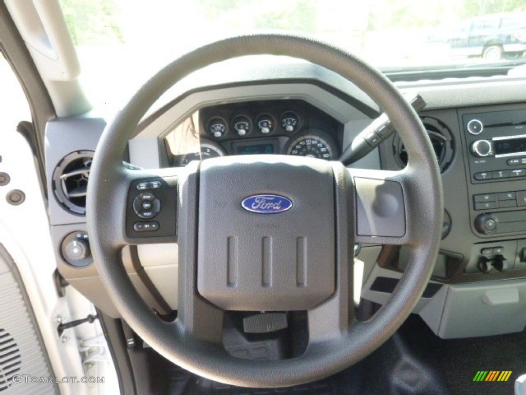 2015 Ford F450 Super Duty XL Regular Cab Chassis Steel Steering Wheel Photo #96343808
