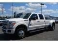 White Platinum 2015 Ford F350 Super Duty Platinum Crew Cab 4x4 DRW Exterior