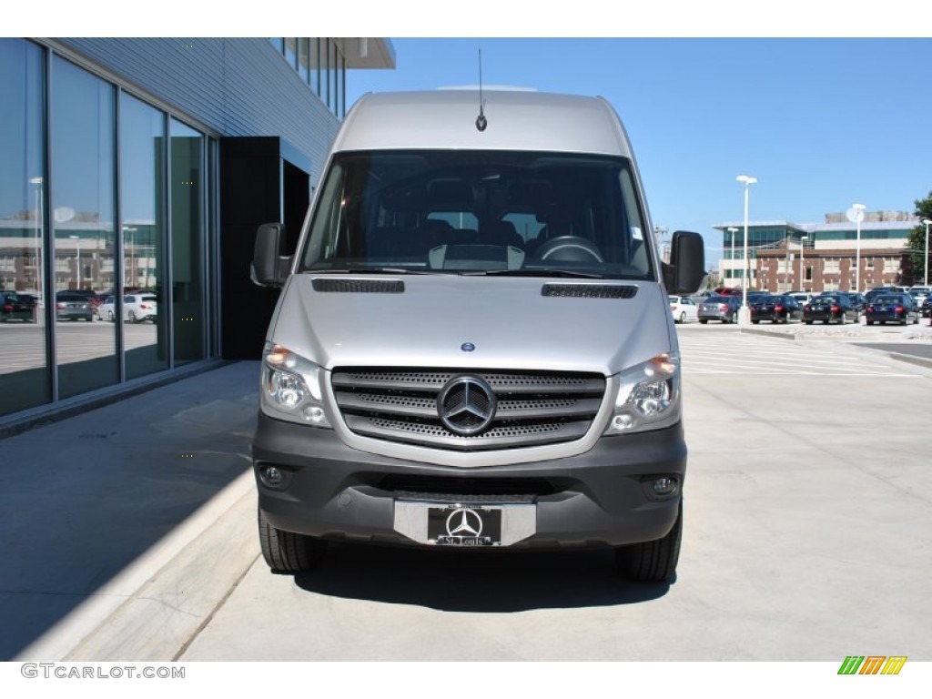 2014 Sprinter 2500 High Roof Passenger Van - Brilliant Silver Metallic / Tunja Black photo #2
