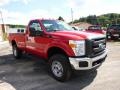 Vermillion Red - F350 Super Duty XL Regular Cab 4x4 Photo No. 2