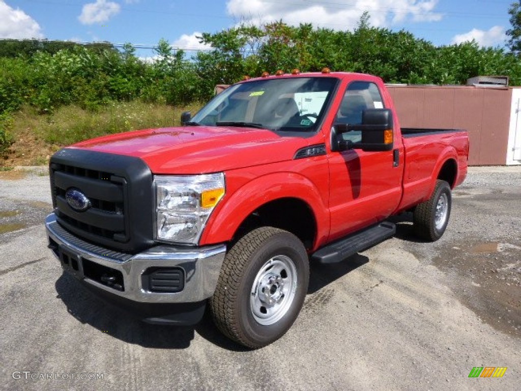 Vermillion Red 2015 Ford F350 Super Duty XL Regular Cab 4x4 Exterior Photo #96344918