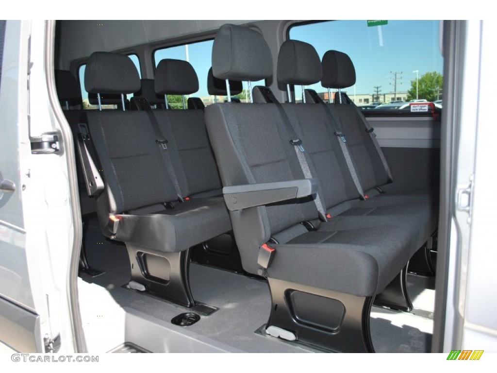 2014 Sprinter 2500 High Roof Passenger Van - Brilliant Silver Metallic / Tunja Black photo #8