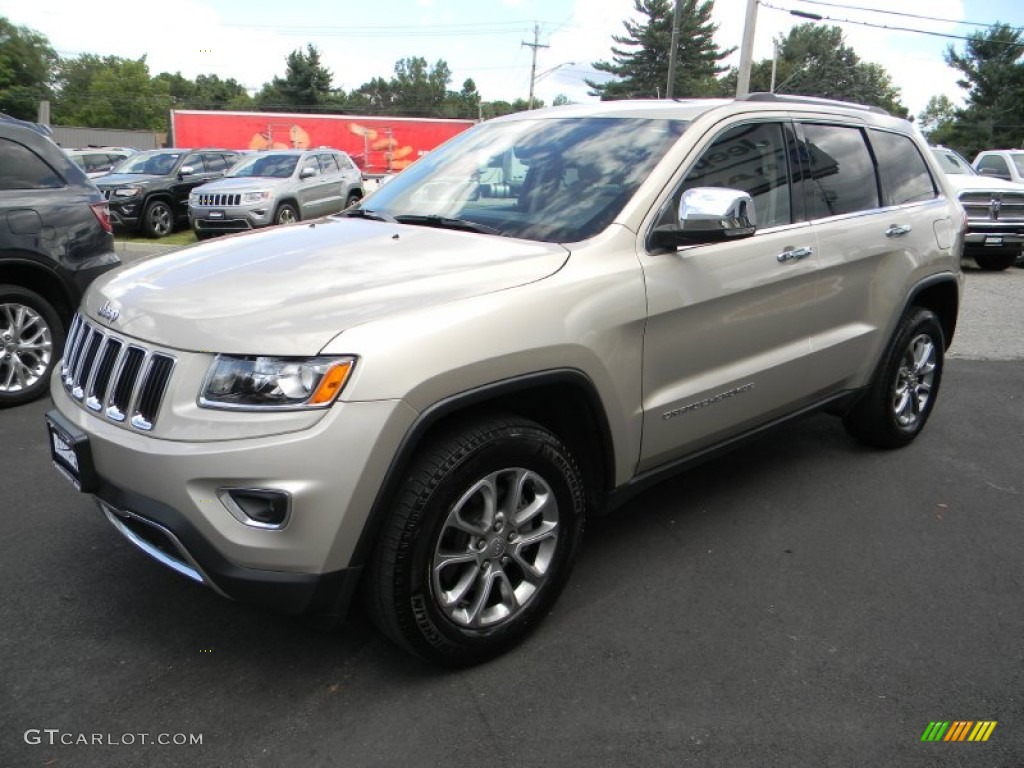 2014 Grand Cherokee Limited 4x4 - Cashmere Pearl / New Zealand Black/Light Frost photo #1