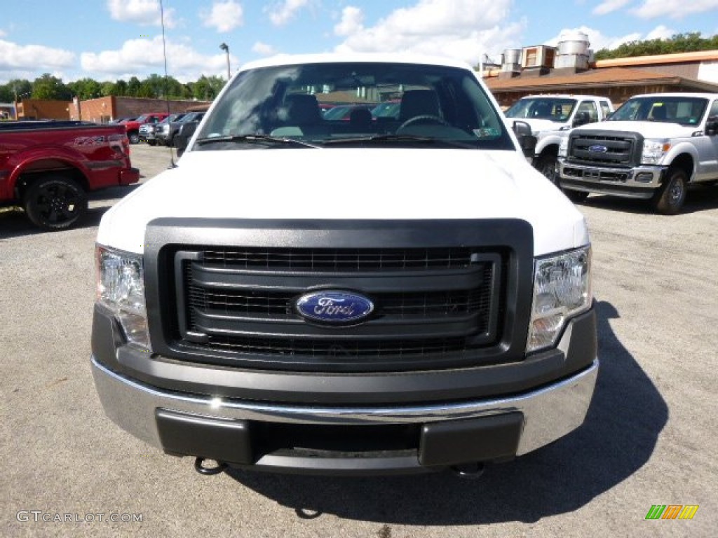 2014 F150 XL SuperCab 4x4 - Oxford White / Steel Grey photo #3