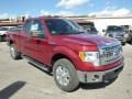 2014 Ruby Red Ford F150 XLT SuperCab 4x4  photo #2