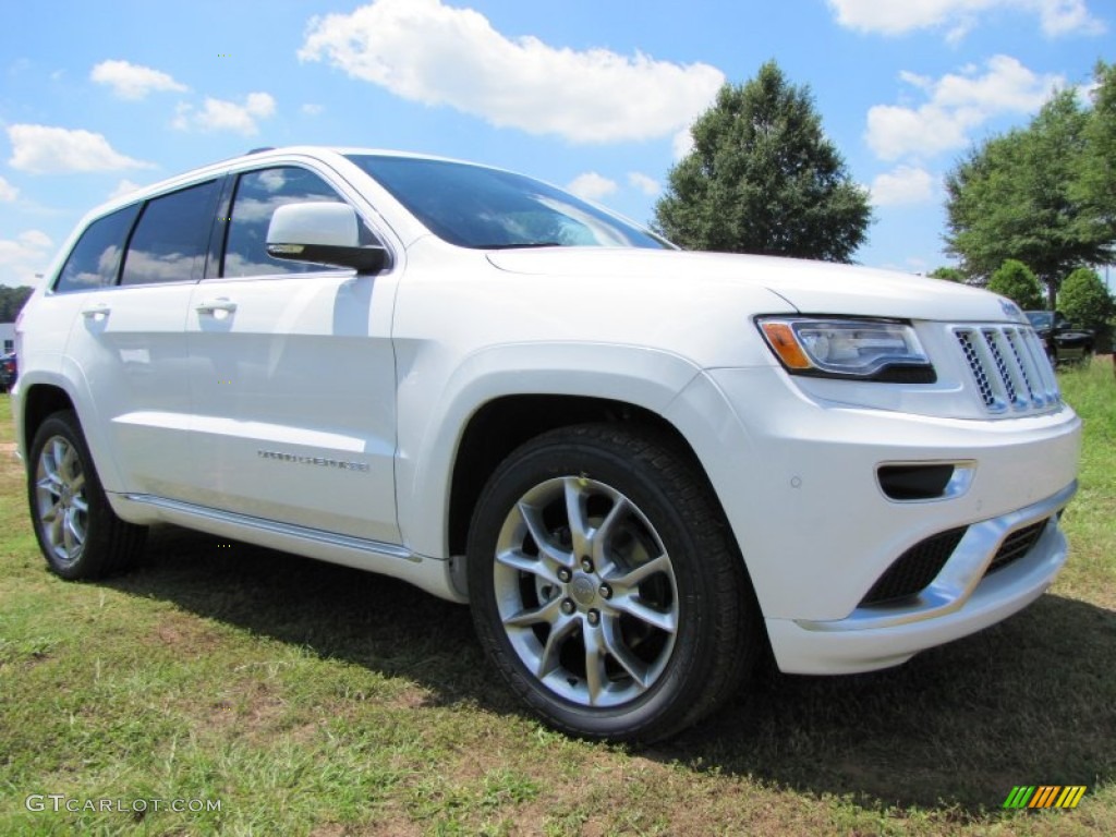 Bright White 2015 Jeep Grand Cherokee Summit 4x4 Exterior Photo #96349448