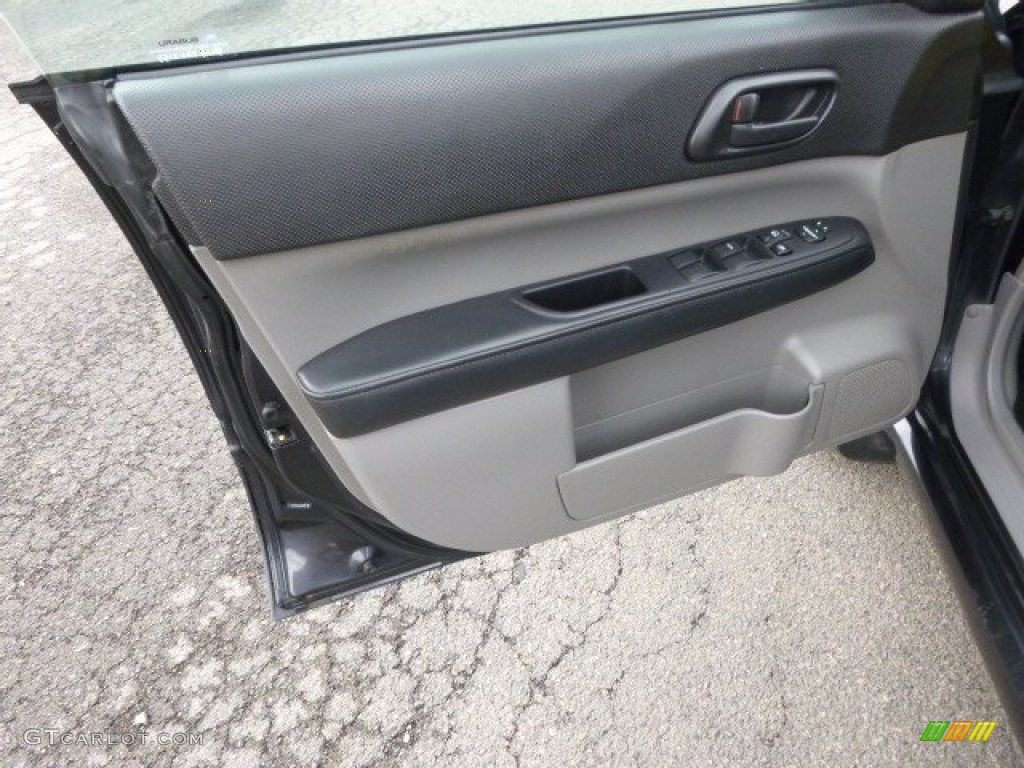 2008 Subaru Forester 2.5 X Sports Graphite Gray Door Panel Photo #96350365