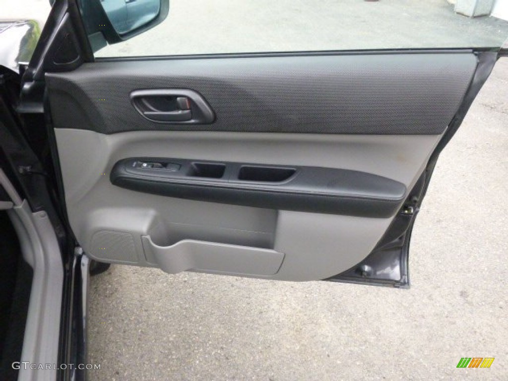 2008 Subaru Forester 2.5 X Sports Graphite Gray Door Panel Photo #96350507