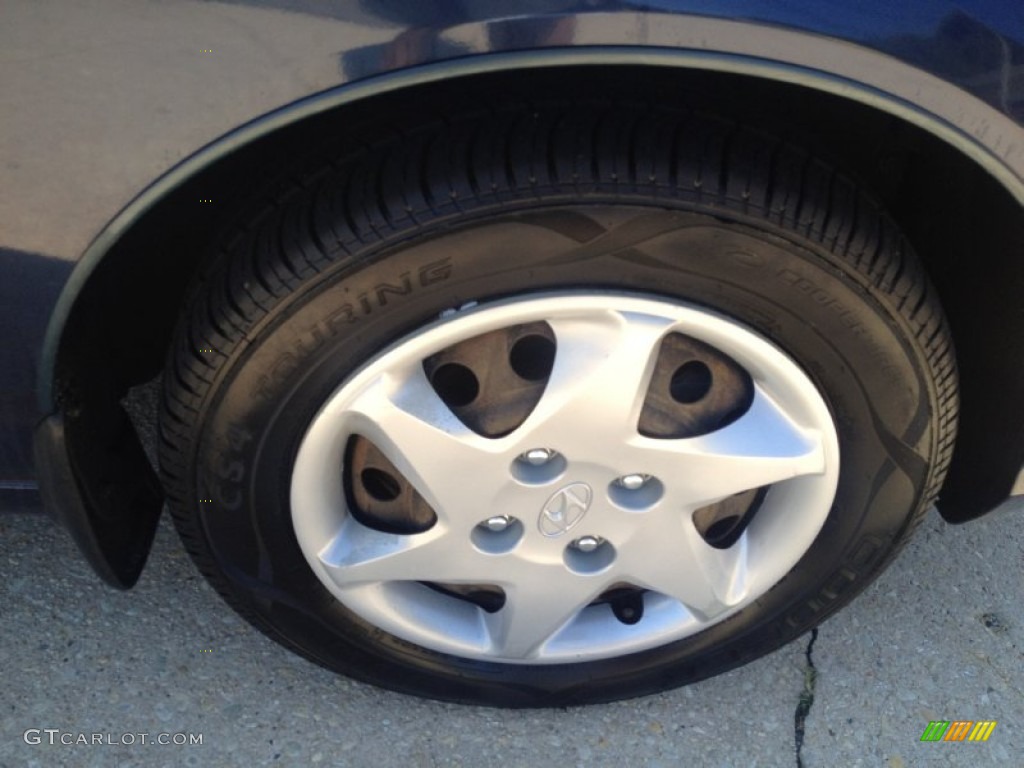 2005 Elantra GLS Sedan - Moonlit Blue / Gray photo #4