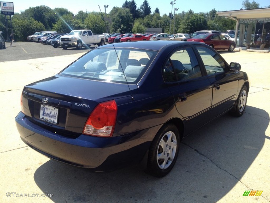 2005 Elantra GLS Sedan - Moonlit Blue / Gray photo #7