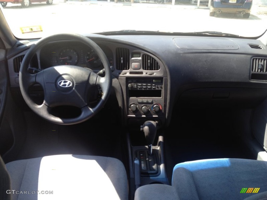 2005 Elantra GLS Sedan - Moonlit Blue / Gray photo #12