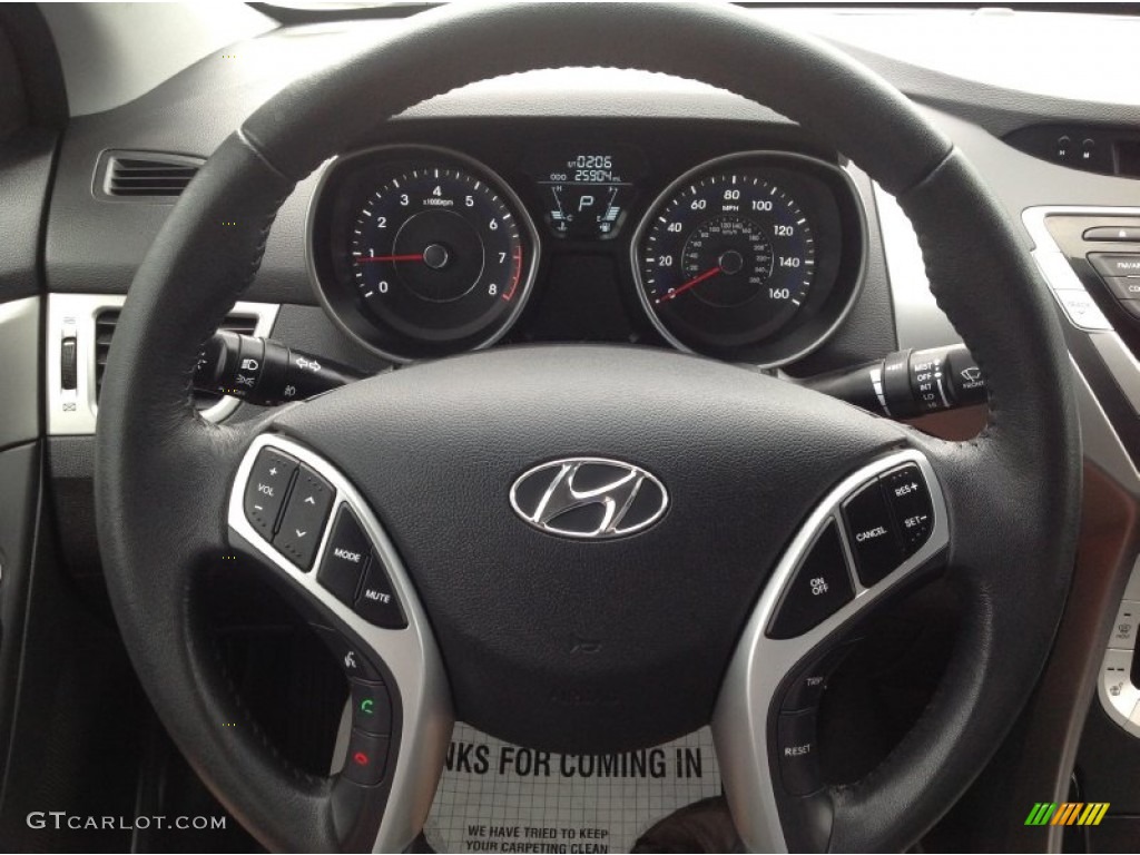2012 Elantra Limited - Desert Bronze / Black photo #6