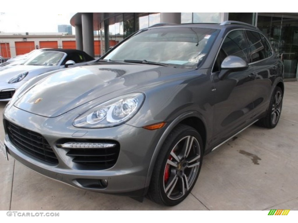 Meteor Grey Metallic 2013 Porsche Cayenne Turbo Exterior Photo #96356975