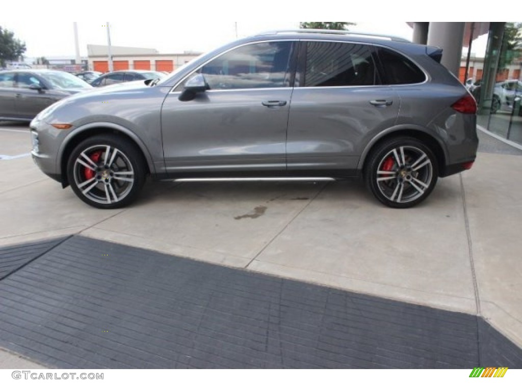 Meteor Grey Metallic 2013 Porsche Cayenne Turbo Exterior Photo #96356999