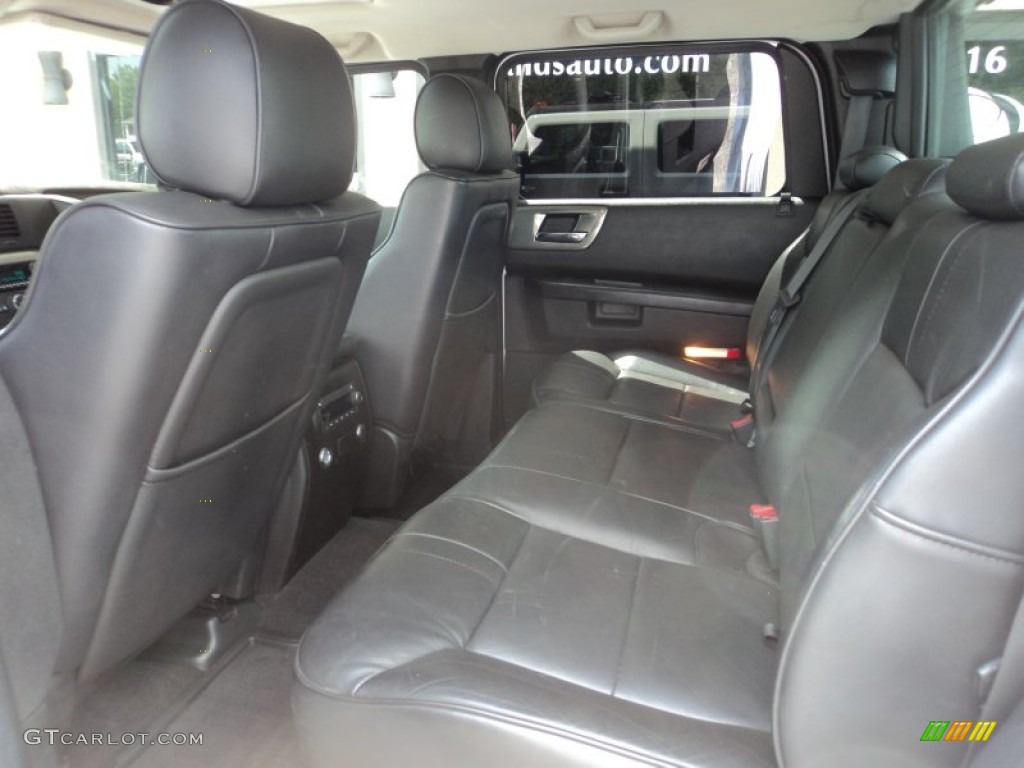 Ebony Black Interior 2008 Hummer H2 SUT Photo #96357089