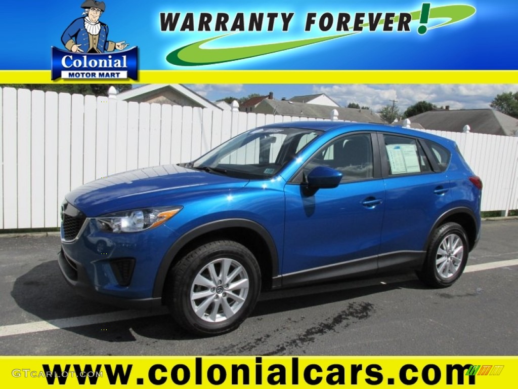 2013 CX-5 Sport AWD - Sky Blue Mica / Black photo #1