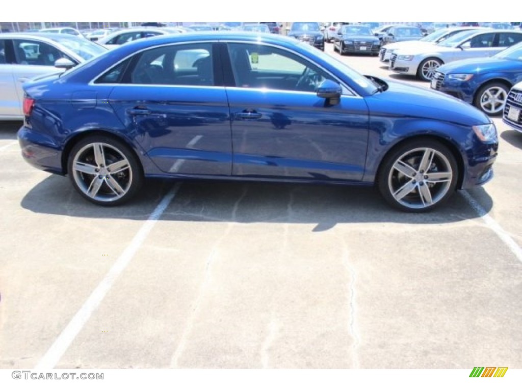 2015 A3 1.8 Premium Plus - Scuba Blue Metallic / Black photo #8