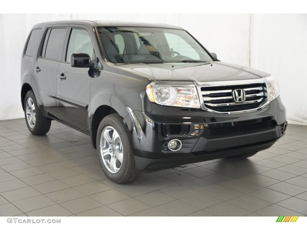 2015 Pilot EX-L - Crystal Black Pearl / Gray photo #1