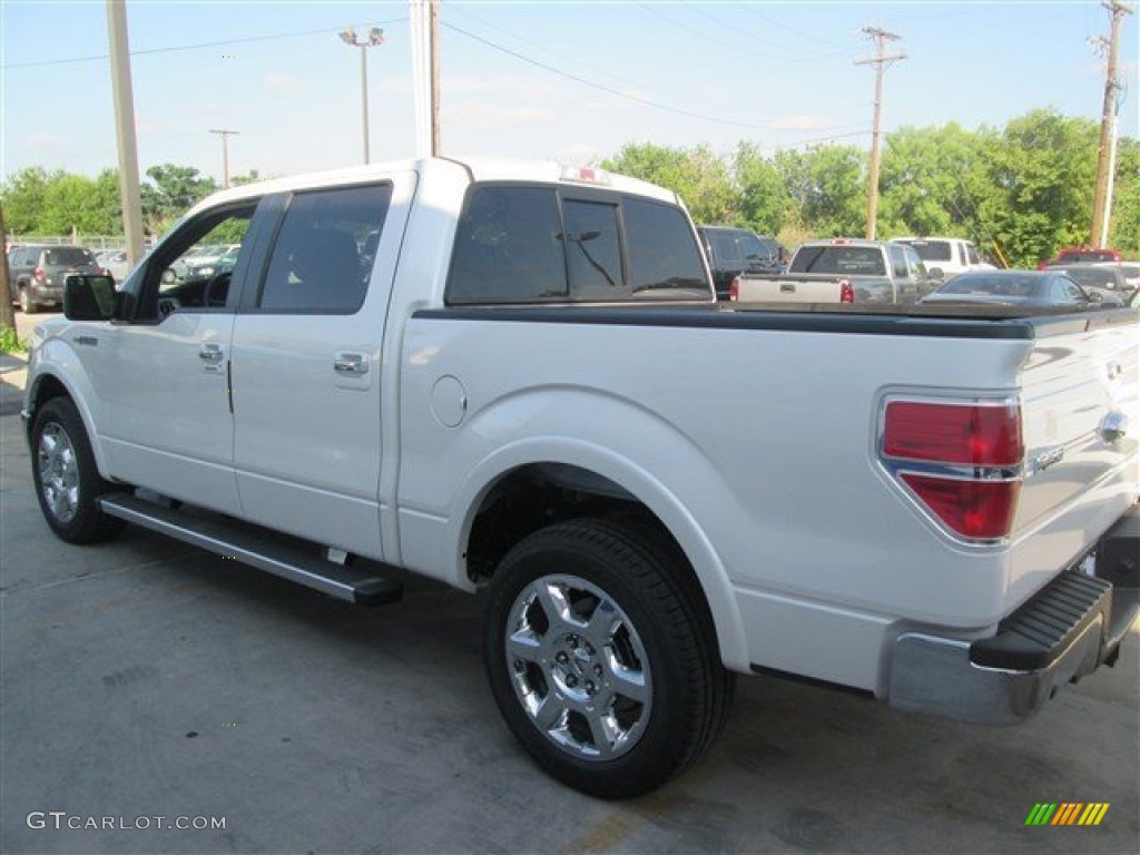 2014 F150 Lariat SuperCrew - White Platinum / Black photo #2