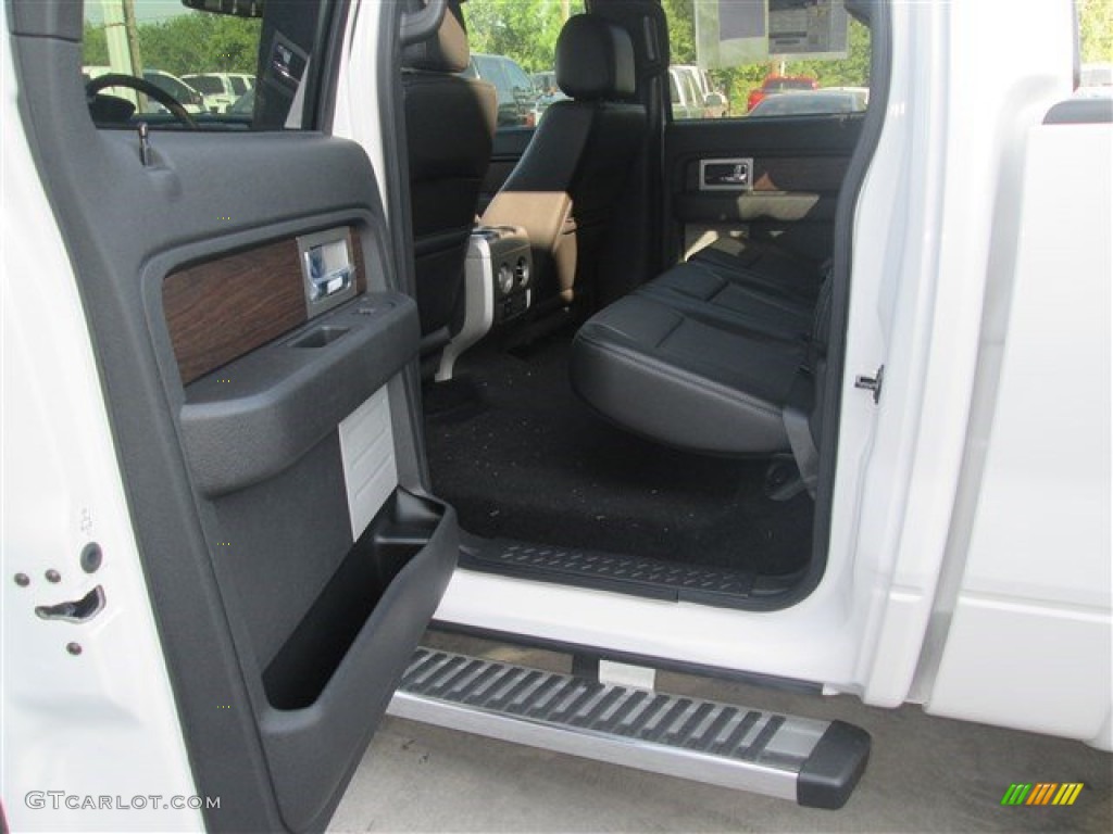 2014 F150 Lariat SuperCrew - White Platinum / Black photo #5