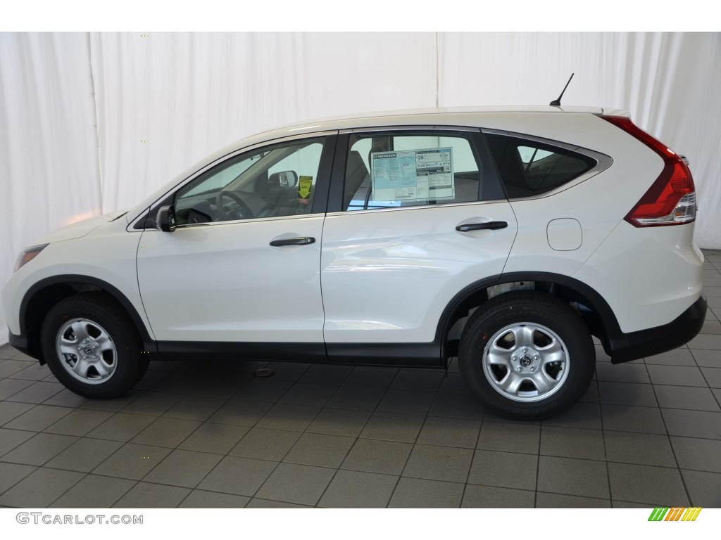 2014 CR-V LX - White Diamond Pearl / Gray photo #4