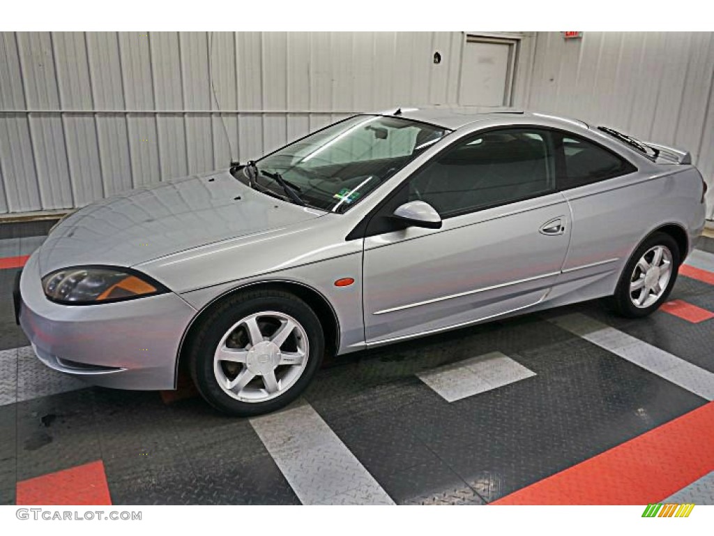 2000 Cougar V6 - Silver Frost Metallic / Graystone photo #2