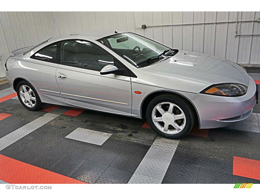 2000 Cougar V6 - Silver Frost Metallic / Graystone photo #4