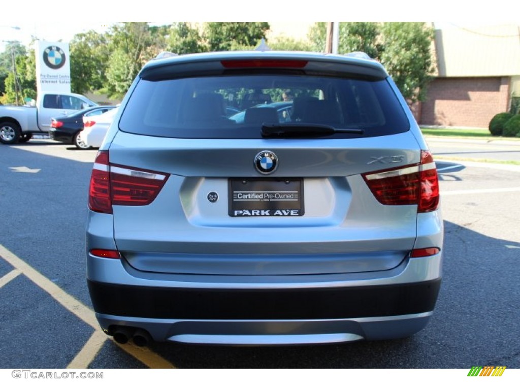 2011 X3 xDrive 28i - Blue Water Metallic / Sand Beige Nevada Leather photo #4