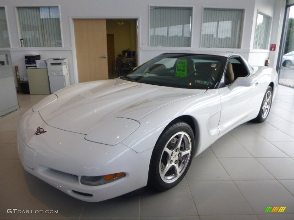 2000 Corvette Coupe - Arctic White / Light Oak photo #1