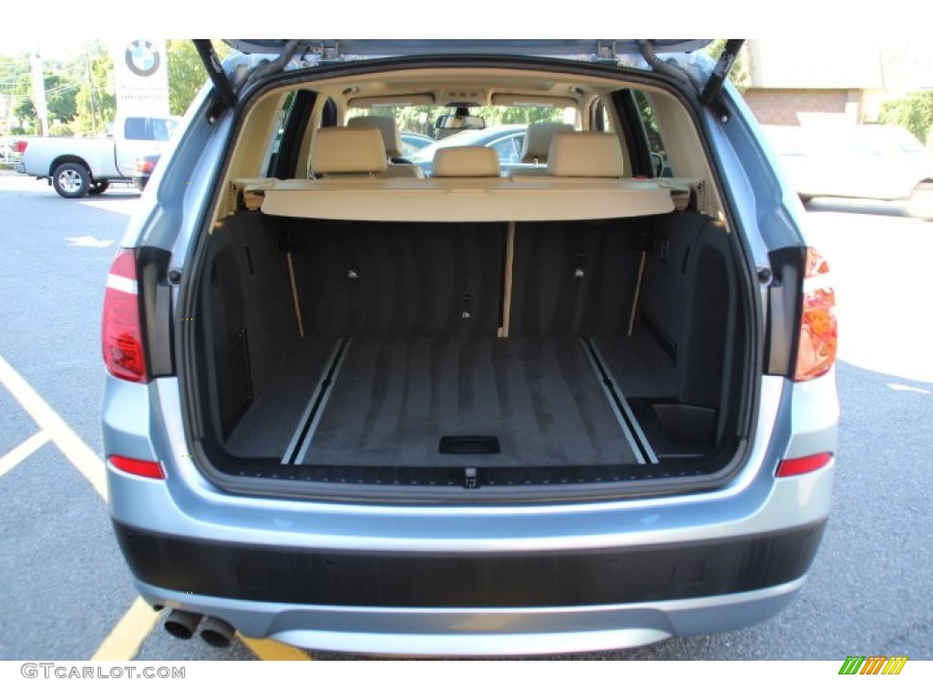 2011 X3 xDrive 28i - Blue Water Metallic / Sand Beige Nevada Leather photo #20