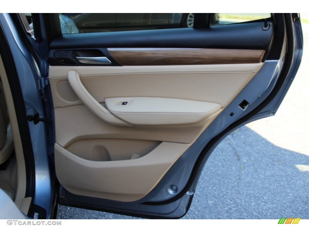 2011 X3 xDrive 28i - Blue Water Metallic / Sand Beige Nevada Leather photo #22