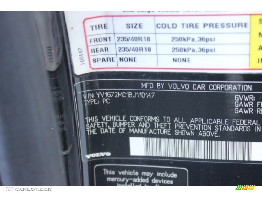 2011 C70 T5 - Black / Soverign Hide Calcite Leather/Off Black photo #40