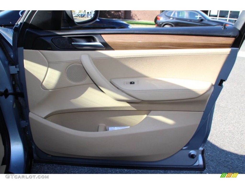 2011 X3 xDrive 28i - Blue Water Metallic / Sand Beige Nevada Leather photo #24