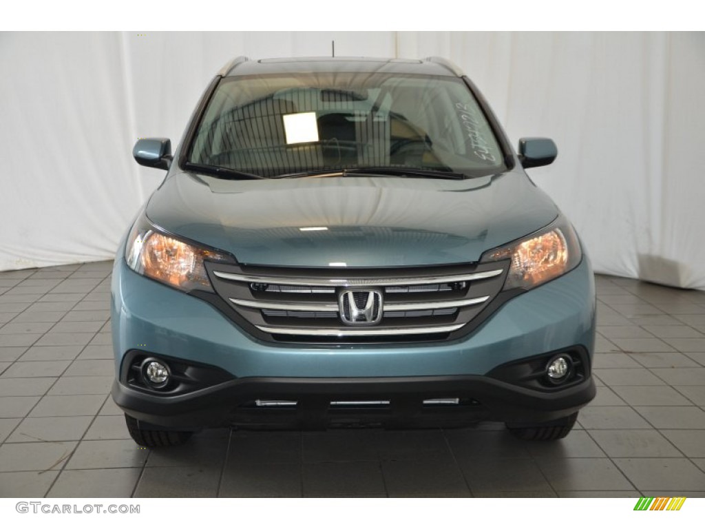 2014 CR-V EX-L - Mountain Air Metallic / Beige photo #2