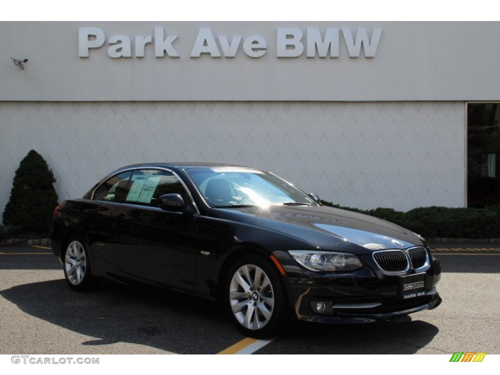 2011 3 Series 328i Convertible - Black Sapphire Metallic / Saddle Brown Dakota Leather photo #1